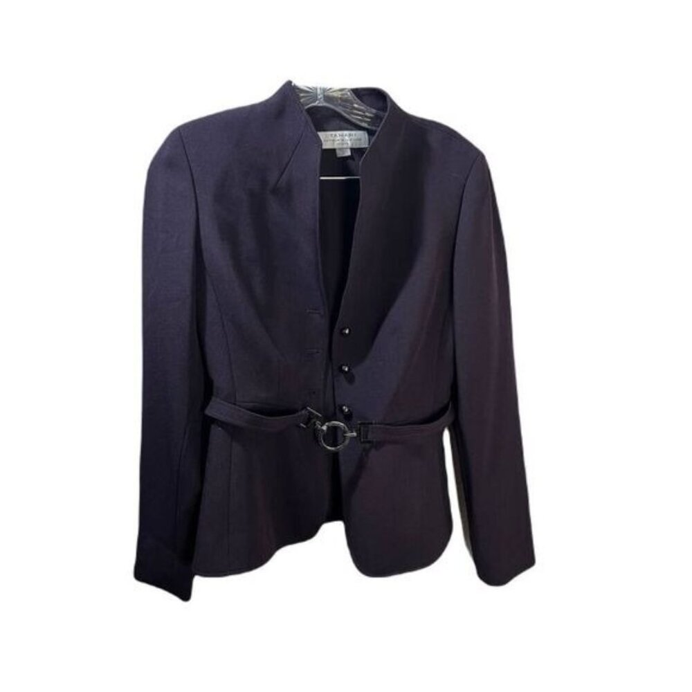 Tahari‎ Arthur S.Levine Petite Belted Blazer 4P NEW